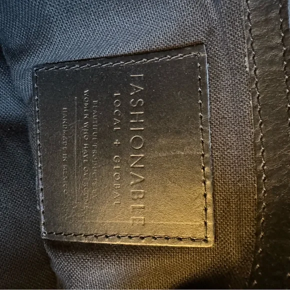 Able Black Leather Backpack - Picture 3 of 5